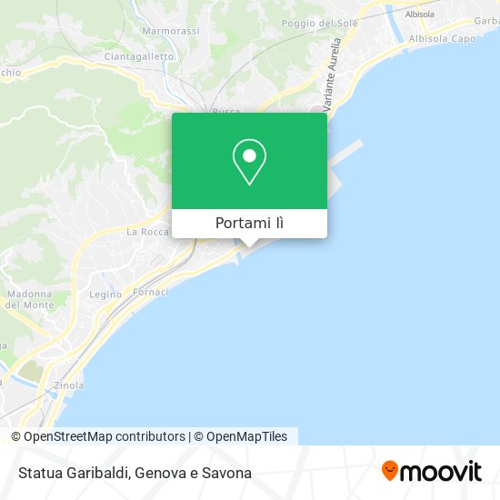 Mappa Statua Garibaldi