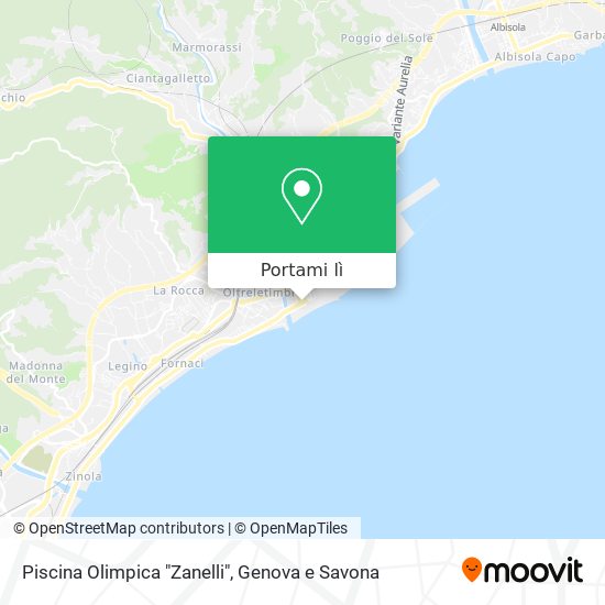 Mappa Piscina Olimpica "Zanelli"
