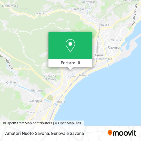 Mappa Amatori Nuoto Savona