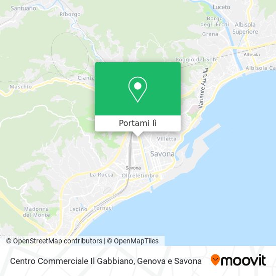 Mappa Centro Commerciale Il Gabbiano