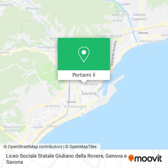 Mappa Liceo Sociale Statale Giuliano della Rovere