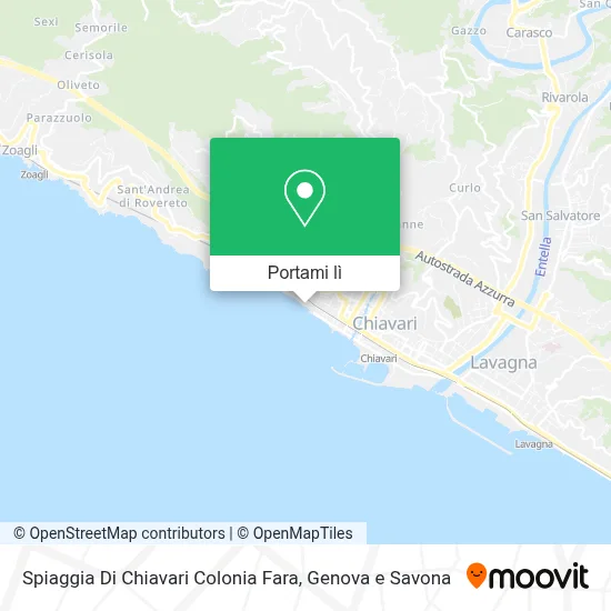 Mappa Spiaggia Di Chiavari Colonia Fara