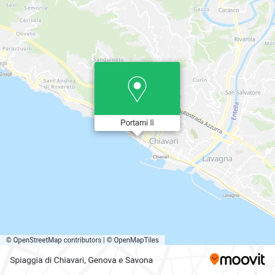Mappa Spiaggia di Chiavari