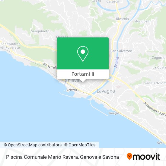 Mappa Piscina Comunale Mario Ravera