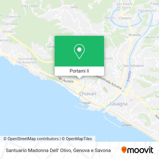 Mappa Santuario Madonna Dell' Olivo