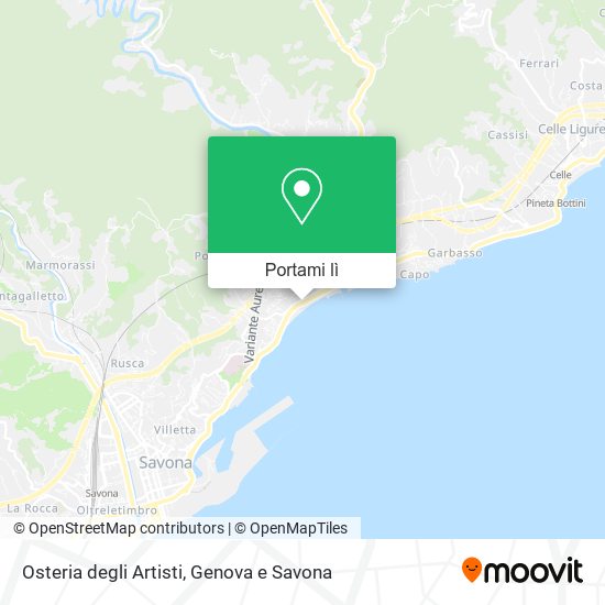 Mappa Osteria degli Artisti