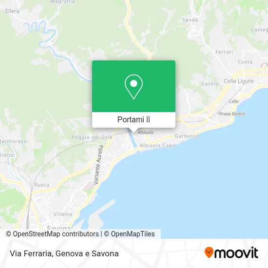 Mappa Via Ferraria