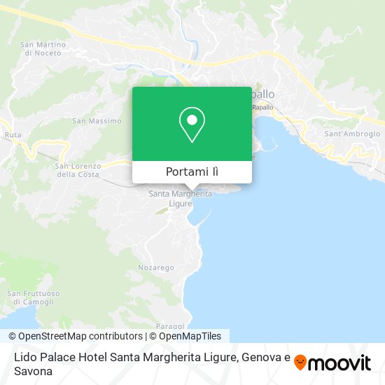 Mappa Lido Palace Hotel Santa Margherita Ligure