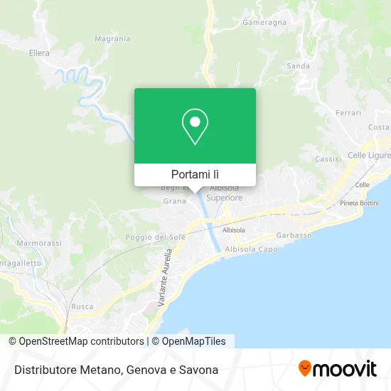 Mappa Distributore Metano