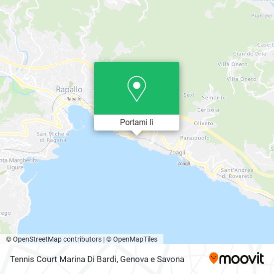 Mappa Tennis Court Marina Di Bardi