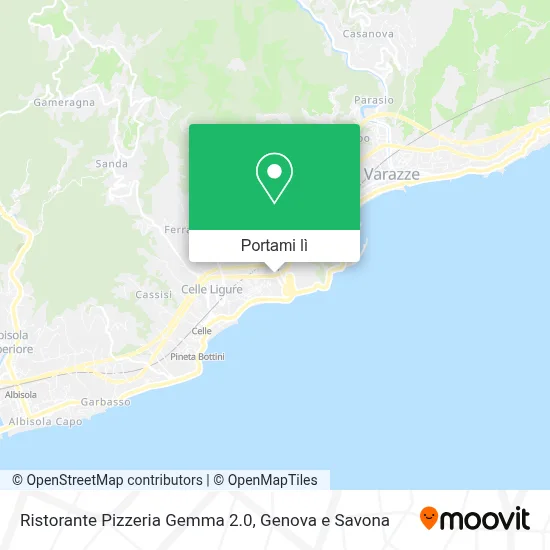 Mappa Ristorante Pizzeria Gemma 2.0