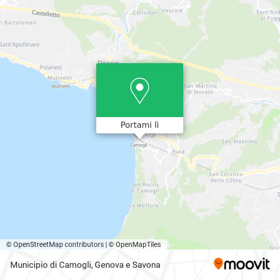 Mappa Municipio di Camogli