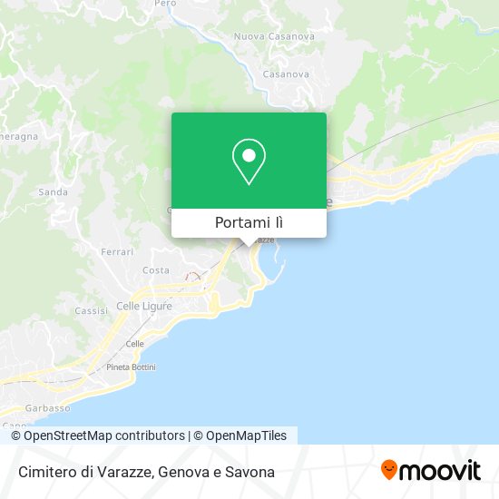 Mappa Cimitero di Varazze