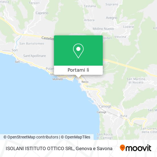 Mappa ISOLANI ISTITUTO OTTICO SRL