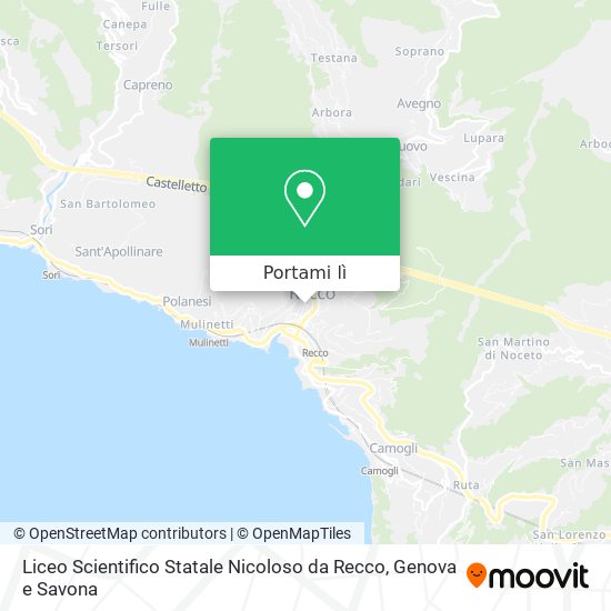 Mappa Liceo Scientifico Statale Nicoloso da Recco