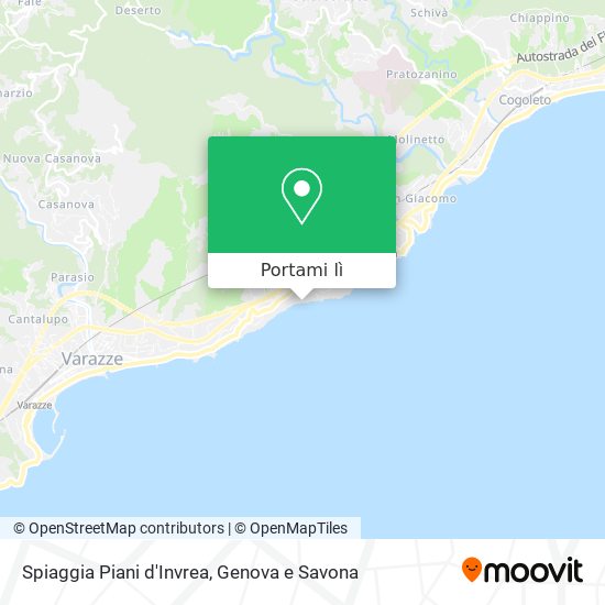 Mappa Spiaggia Piani d'Invrea