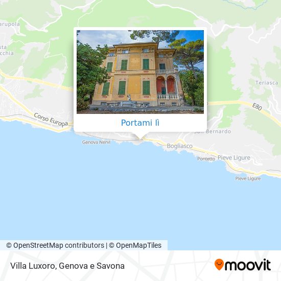 Mappa Villa Luxoro