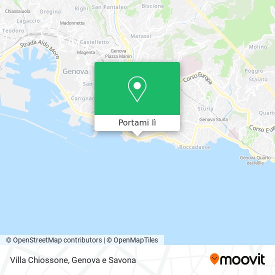 Mappa Villa Chiossone