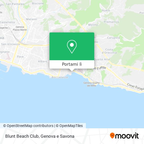 Mappa Blunt Beach Club