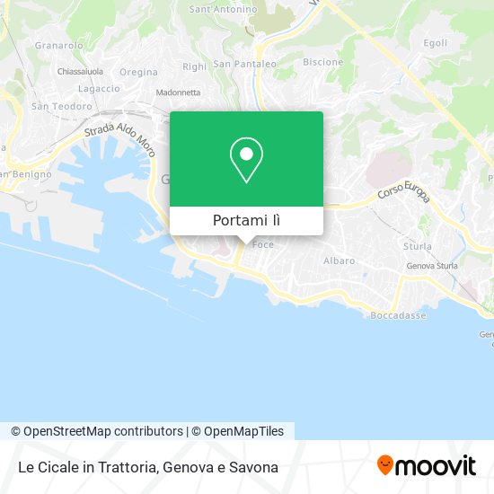 Mappa Le Cicale in Trattoria