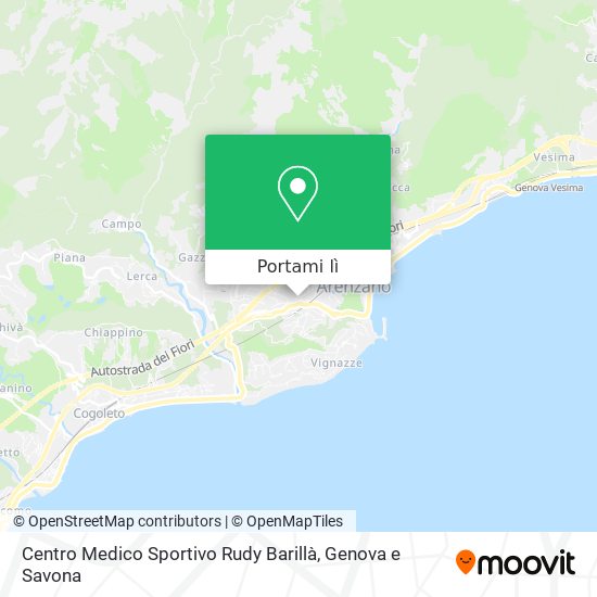 Mappa Centro Medico Sportivo Rudy Barillà