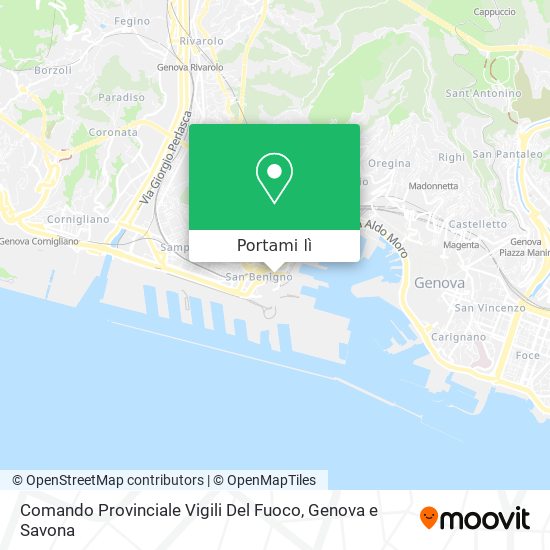 Mappa Comando Provinciale Vigili Del Fuoco