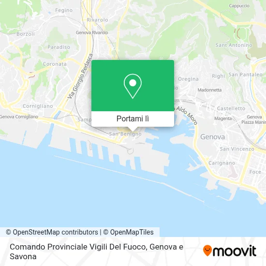 Mappa Comando Provinciale Vigili Del Fuoco