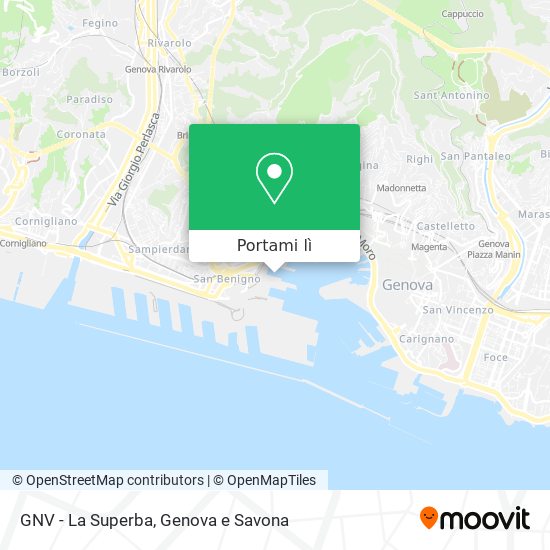 Mappa GNV - La Superba