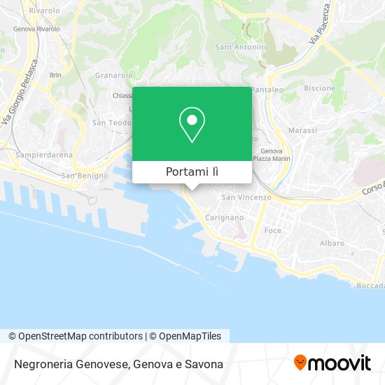 Mappa Negroneria Genovese