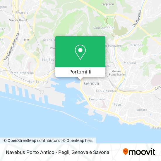 Mappa Navebus Porto Antico - Pegli
