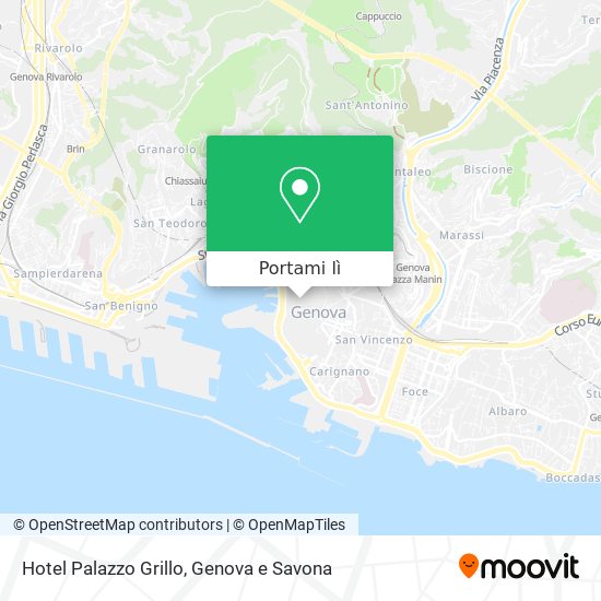 Mappa Hotel Palazzo Grillo