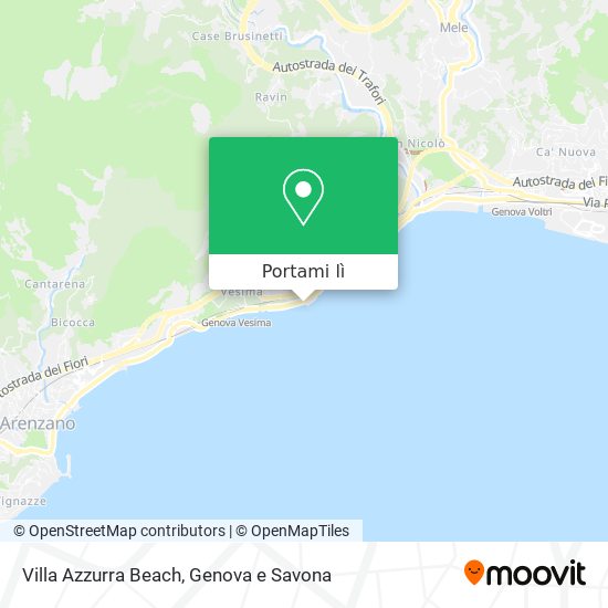 Mappa Villa Azzurra Beach