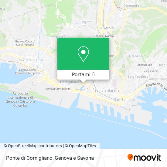 Mappa Ponte di Cornigliano