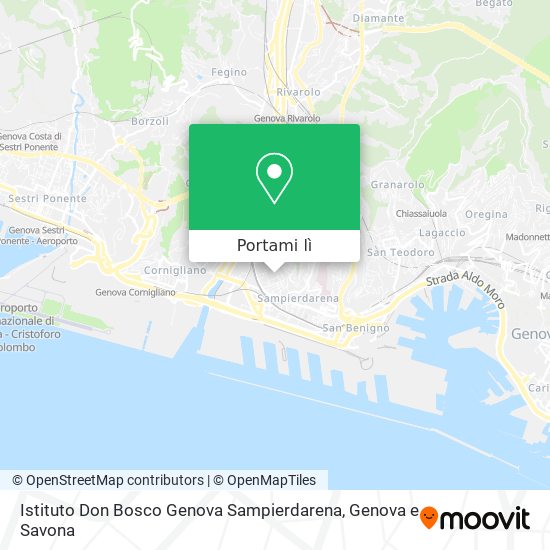 Mappa Istituto Don Bosco Genova Sampierdarena