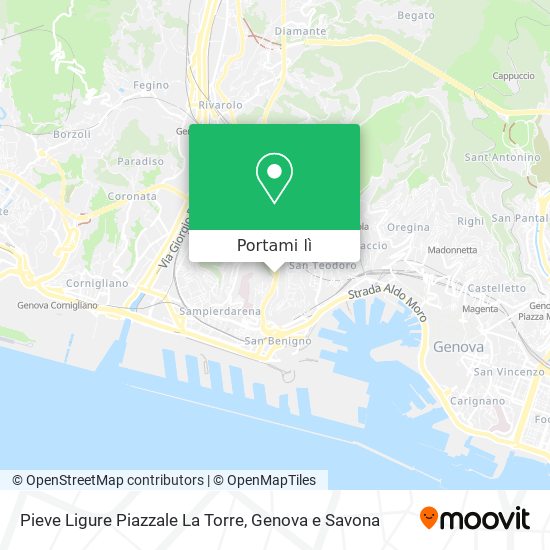Mappa Pieve Ligure Piazzale La Torre