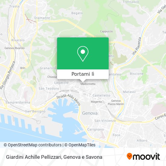 Mappa Giardini Achille Pellizzari