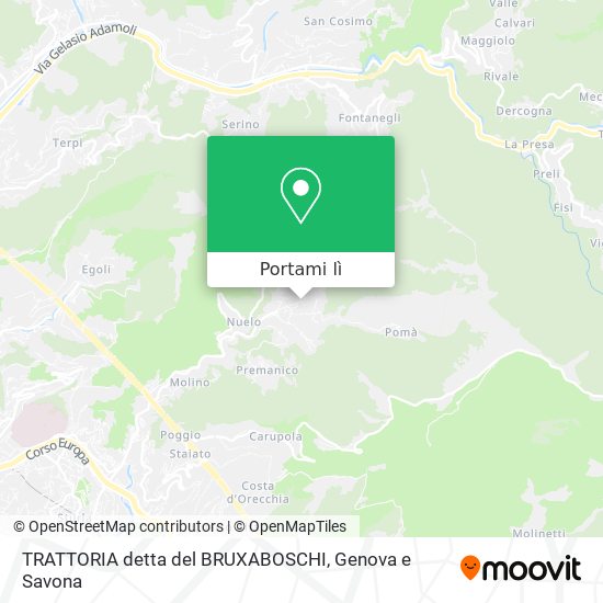 Mappa TRATTORIA detta del BRUXABOSCHI