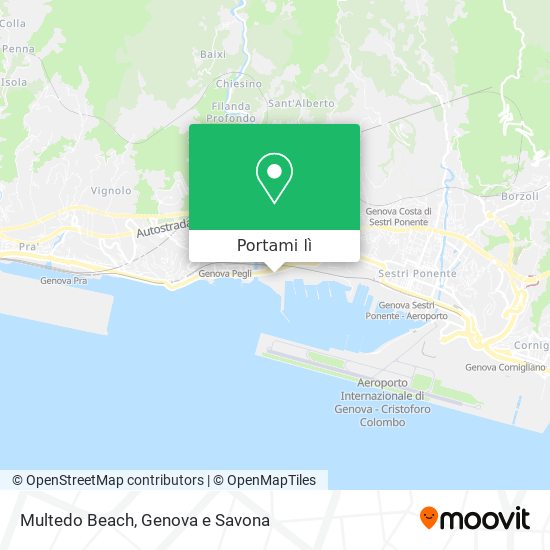 Mappa Multedo Beach