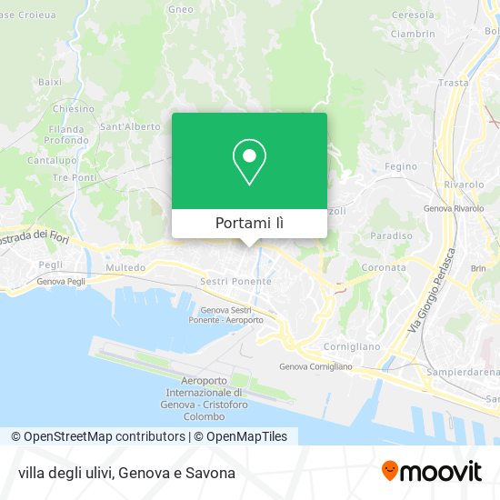 Mappa villa degli ulivi