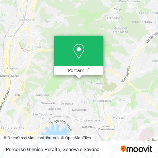 Mappa Percorso Ginnico Peralto