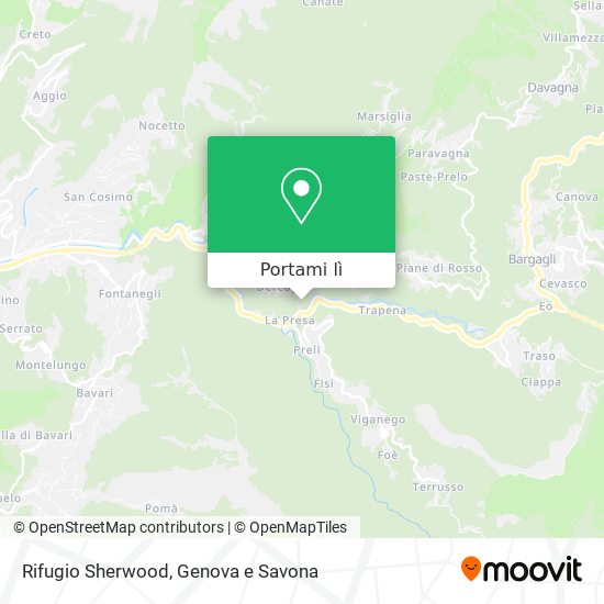 Mappa Rifugio Sherwood