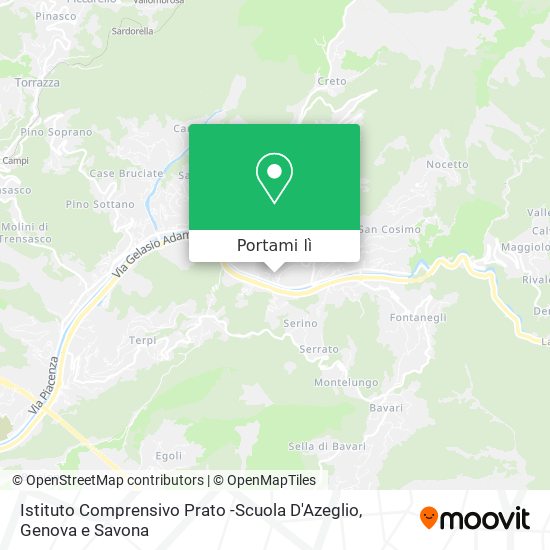 Mappa Istituto Comprensivo Prato -Scuola D'Azeglio