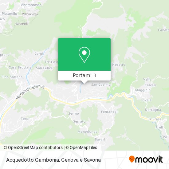 Mappa Acquedotto Gambonia