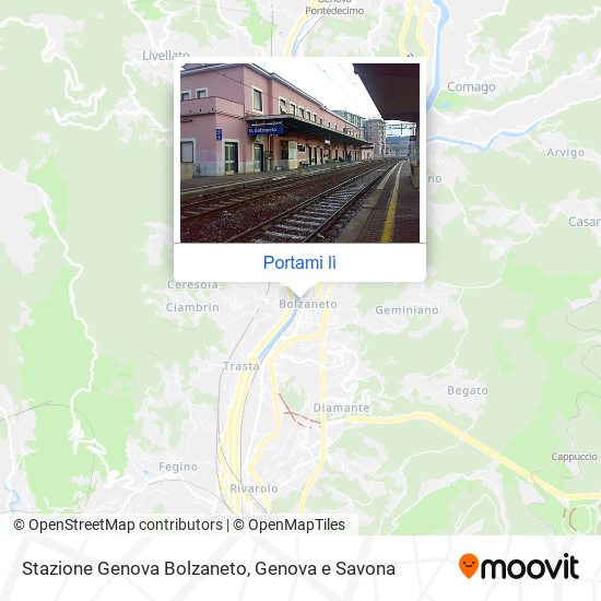 Mappa Stazione Genova Bolzaneto