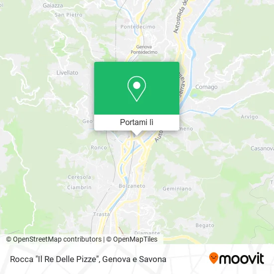 Mappa Rocca "Il Re Delle Pizze"