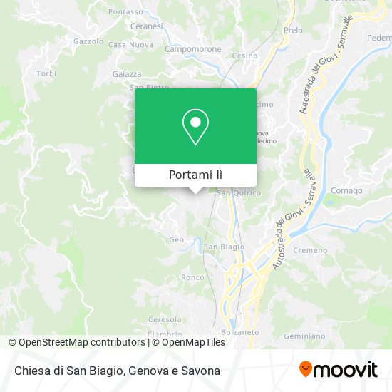 Mappa Chiesa di San Biagio