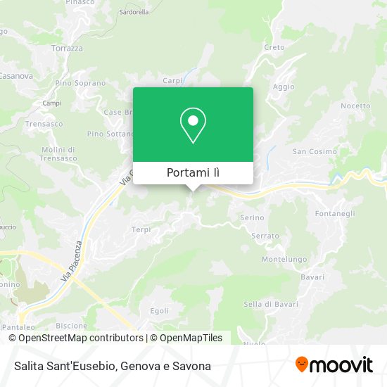 Mappa Salita Sant'Eusebio