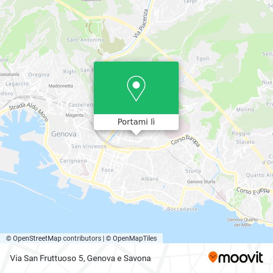 Mappa Via San Fruttuoso 5