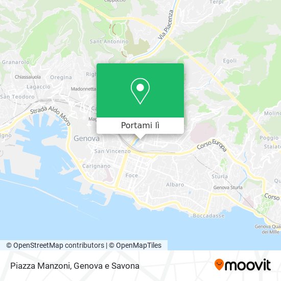 Mappa Piazza Manzoni