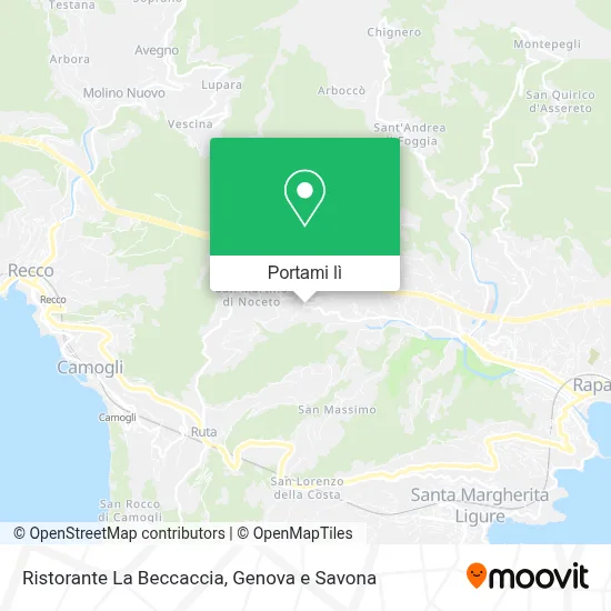 Mappa Ristorante La Beccaccia